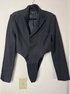 Manière De Voir Black Structured Blazer